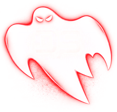 Logo DissizStudio, fantôme rouge